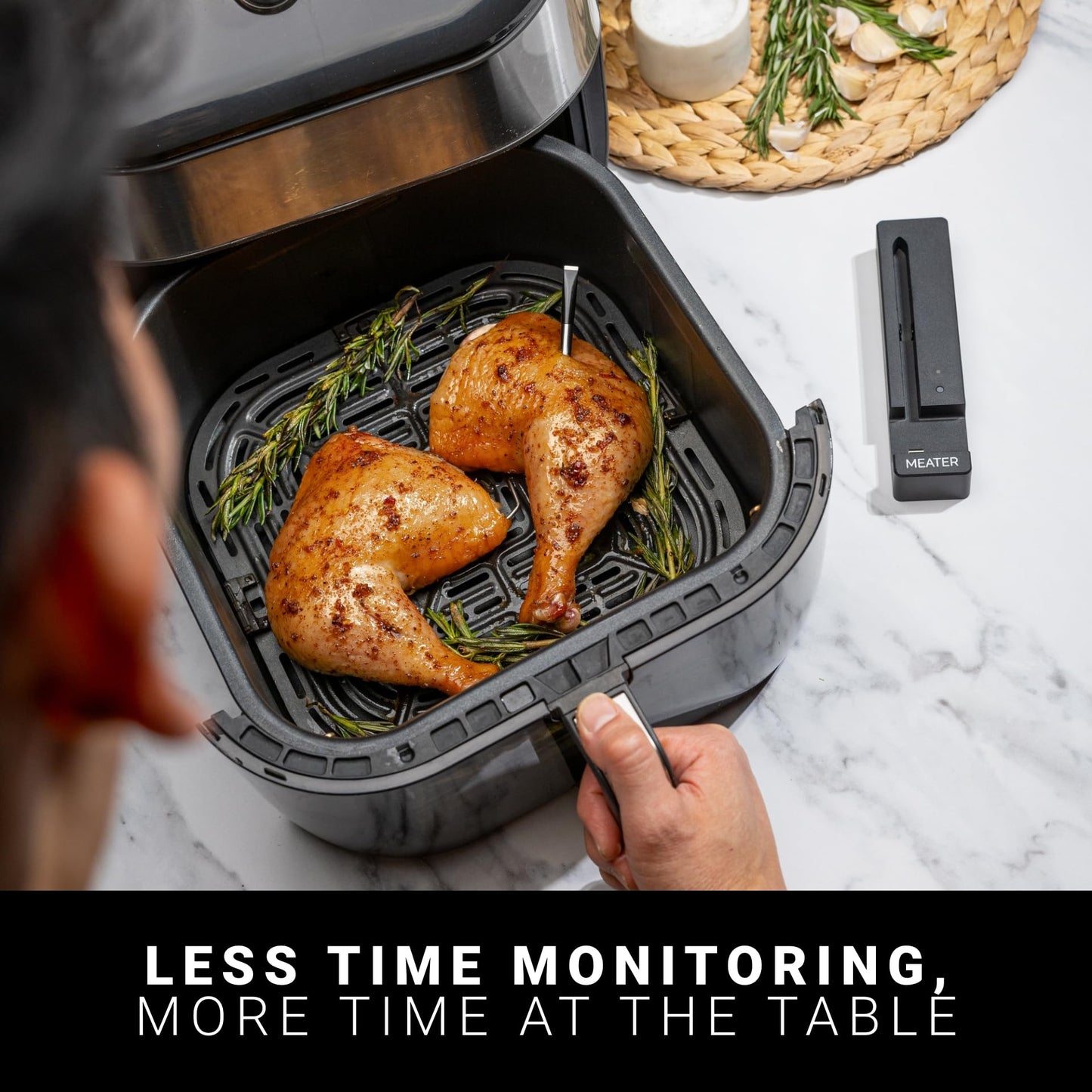MEATER SE: 100% Wireless Smart Meat Thermometer | No Wires, No Fuss | 165ft Bluetooth Range | Dual Temp Sensors | Guided Cook System | Dishwasher Safe | Perfect for BBQ, Grill, Oven, Smoker