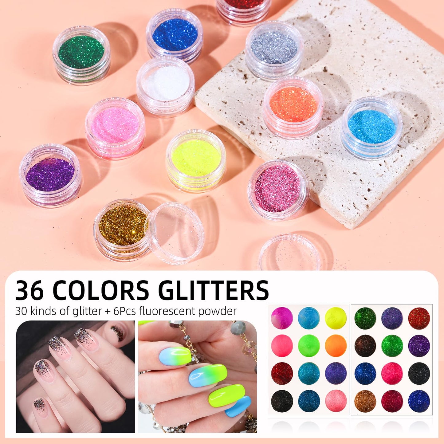 Acrylic Nail Kit With Drill And U V Light Full Nail Kit Set Professional Nail Starter Kit For Beginners Acrylic With Everything