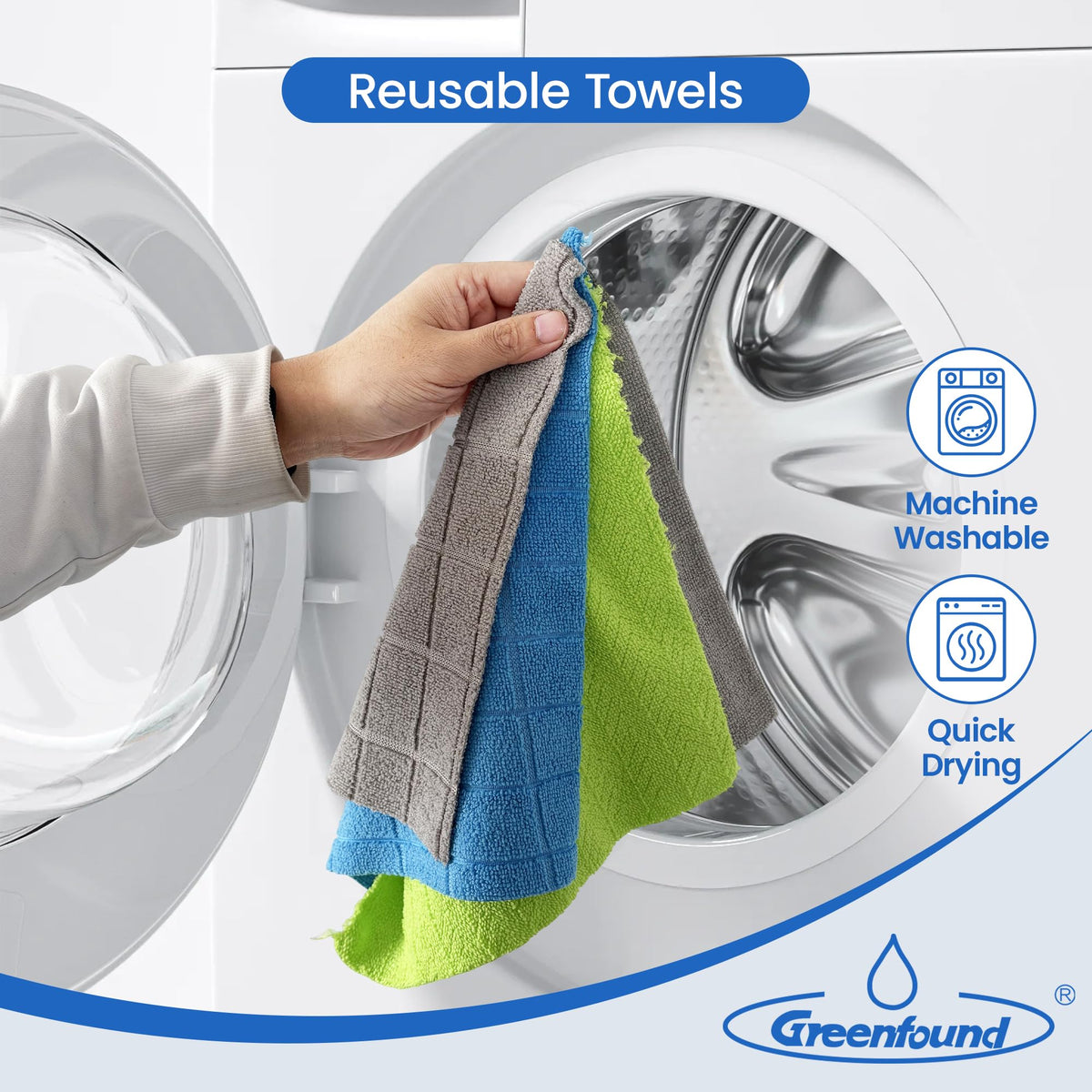 Microfiber Cleaning Cloth Roll (80 Count)
