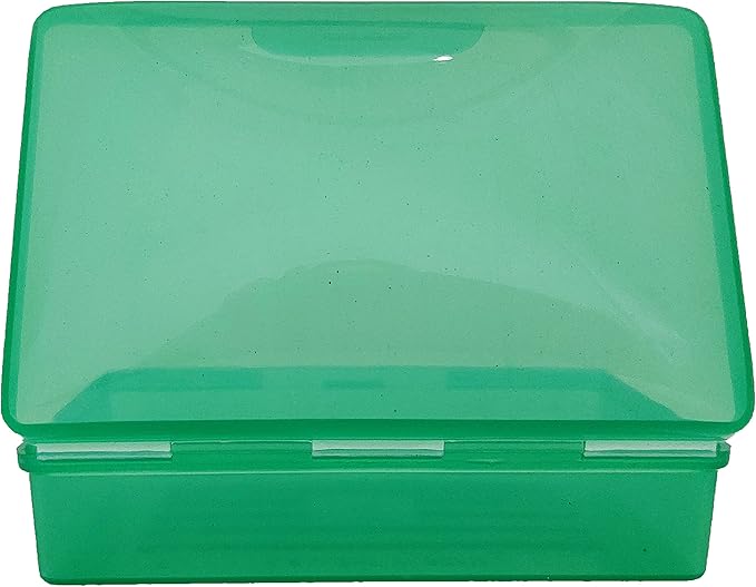Soap Box Green, 1 Ct - Made in The USA - Soapbox with Hinged Lid and Secure Latch