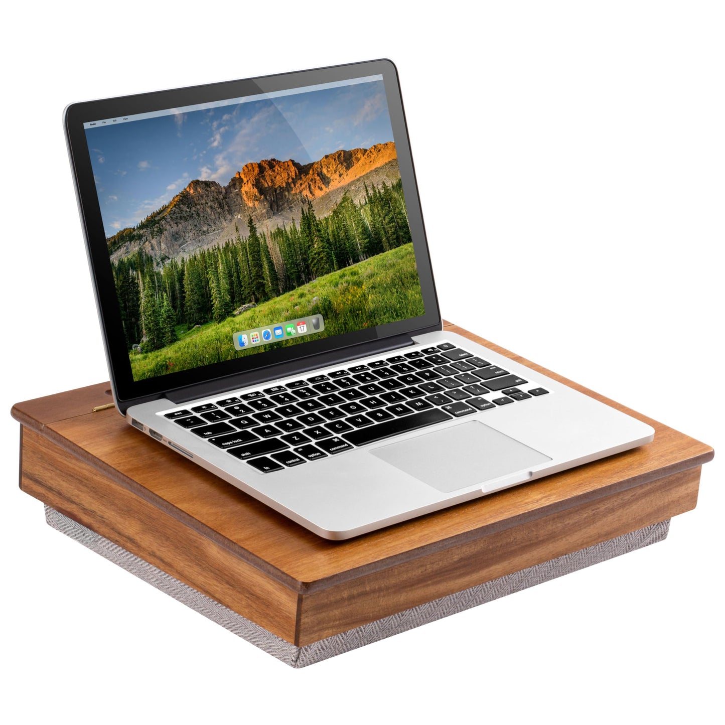LAPGEAR Schoolhouse Lap Desk with Storage Compartments - Acacia Wood - Natural - Style No. 45076
