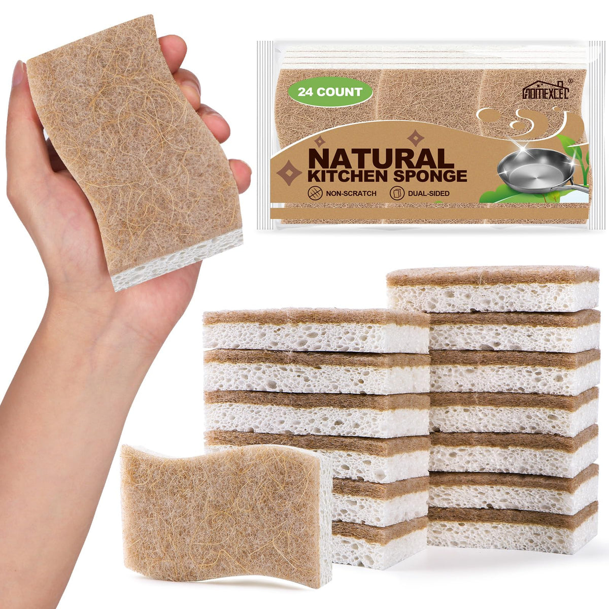 Kitchen Dish Sponges (24 Count)