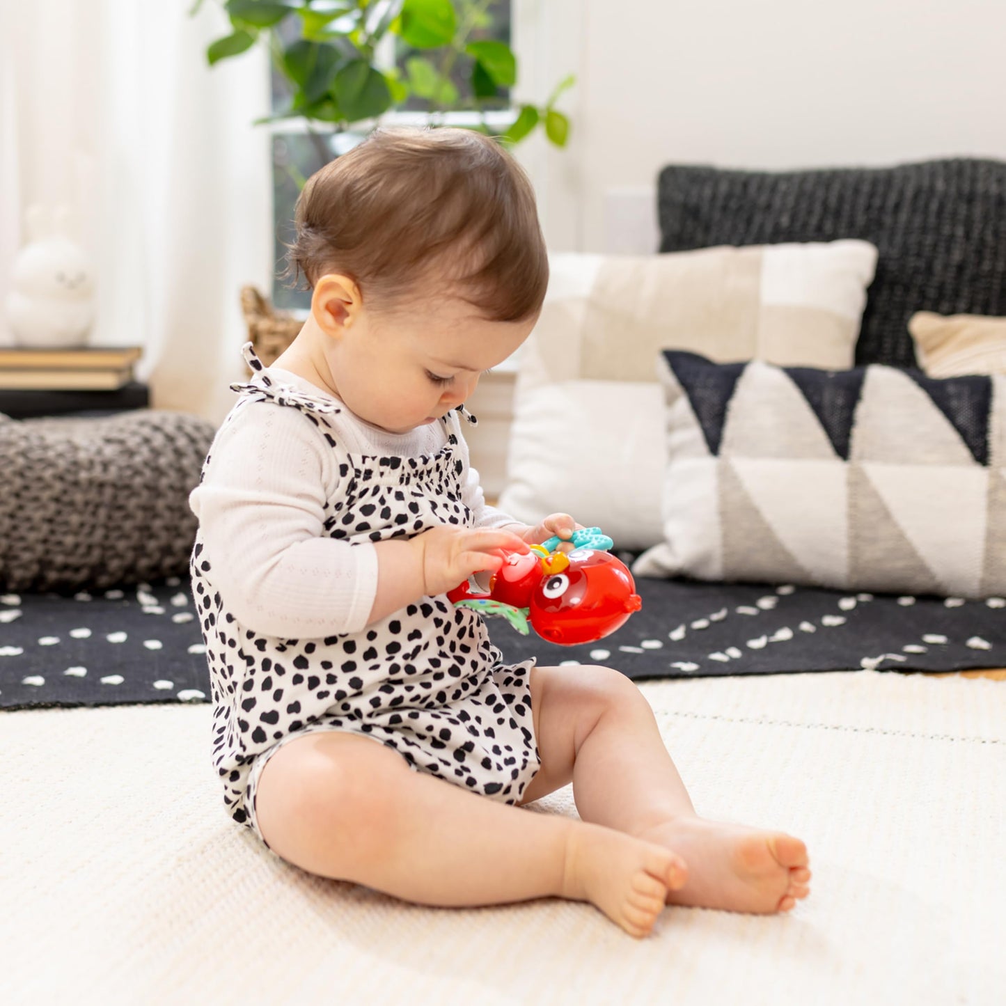 Baby Einstein Roxys Bright Flight Musical Baby Toy & Teether, Plays Real Bird Sounds with 10+ Melodies, Multisensory, Ages 3 Months and Up