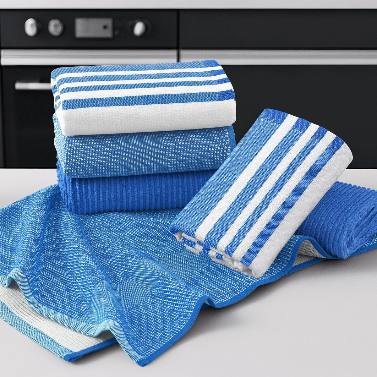 Cotton 380 GSM Premium Kitchen Towels (3 Count)