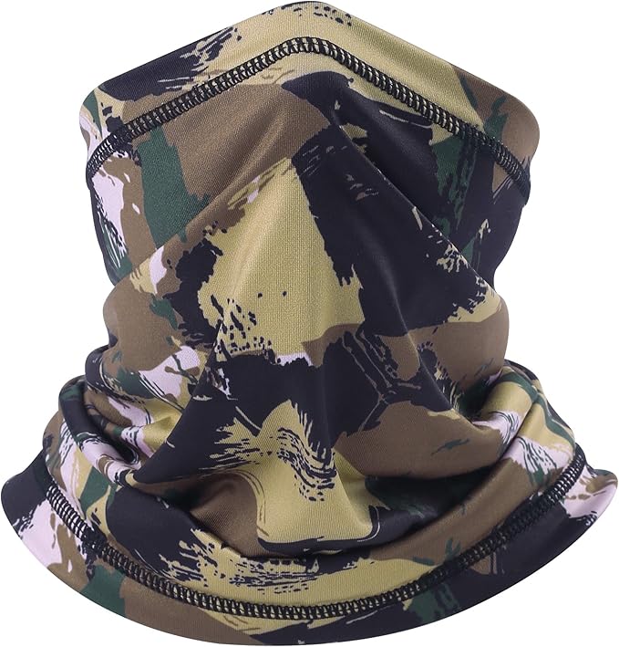 UV Protection Cooling Neck Gaiter Face Mask Scarf for Men - Windproof Neck Cover Bandana Neck Warmer Mask