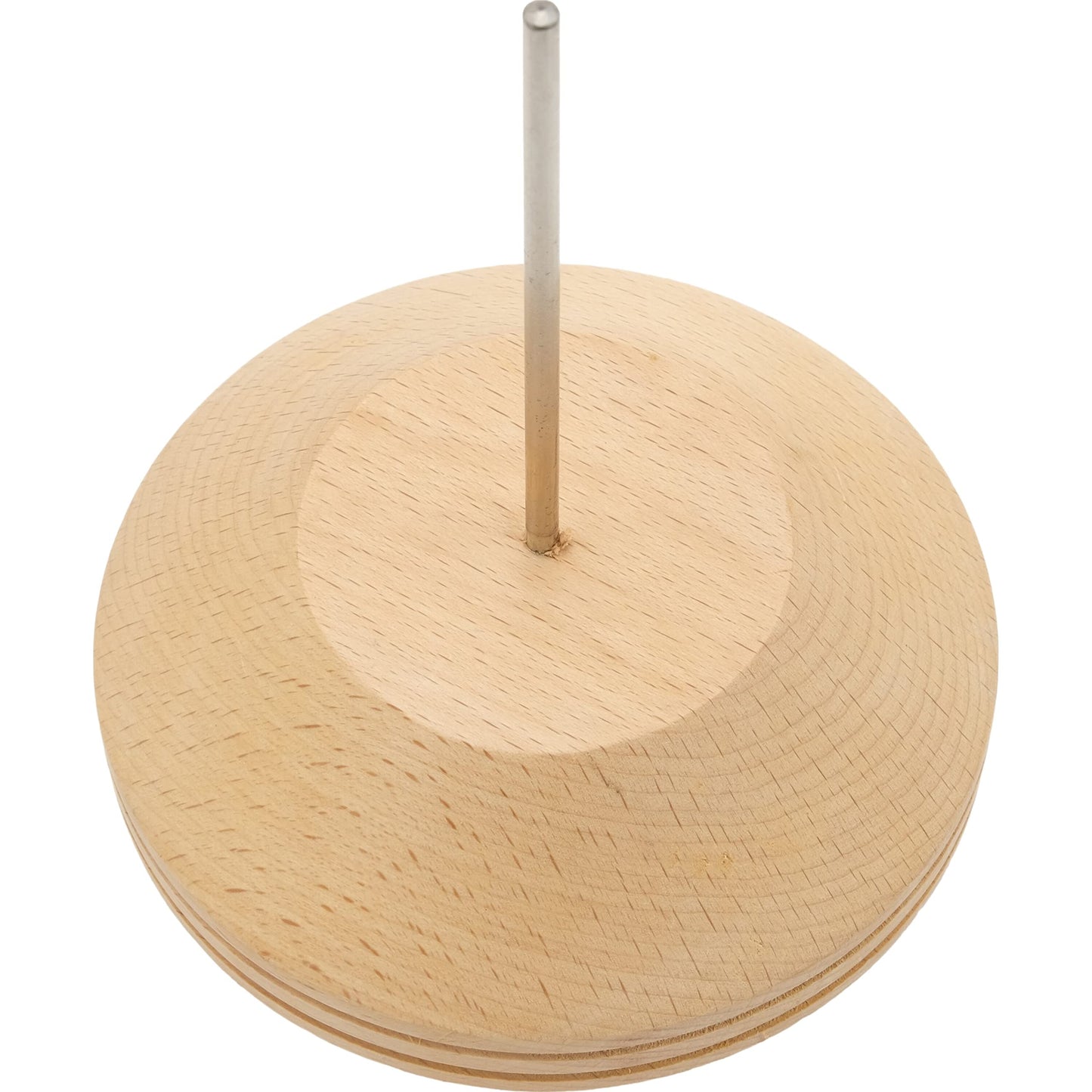 The Beadsmith Spin & String – Bead Stringing Wooden Spinning Wheel with 2 Needles, 4.4” High, 5.6” in Diameter, Quickly String Seed Beads for Jewelry