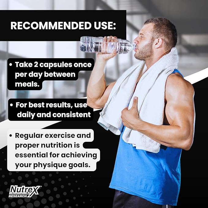 Nutrex Research T-UP – Advanced Performance & Recovery Support – 60 Capsules