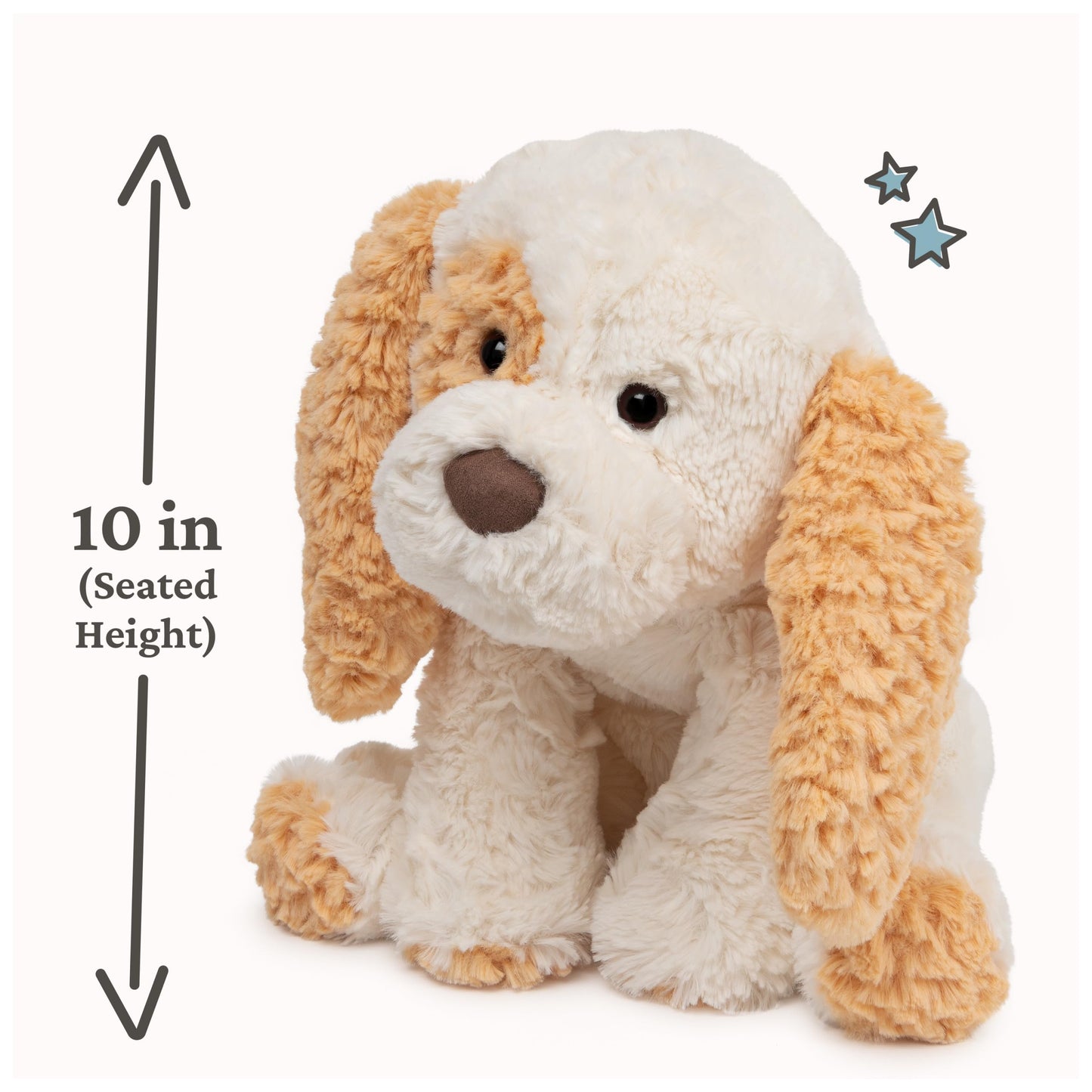 GUND Cozys Collection Puppy Plush, Puppy Dog Stuffed Animal for Ages 0 and Up, Tan/Cream, 10"