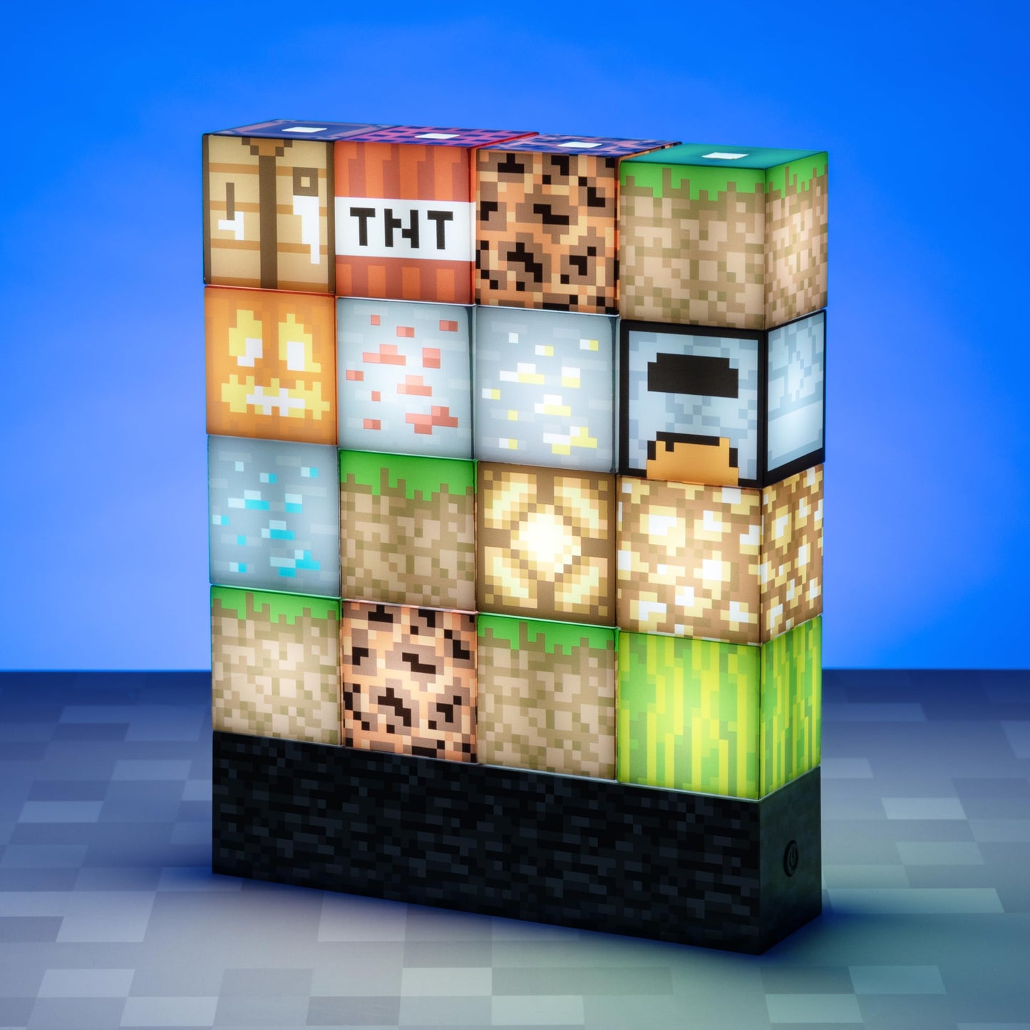 Paladone Minecraft Building Block Night Light – Officially Licensed LED Lamp for Boys’ Bedrooms, Gaming Decor & Gifts – Fun Minecraft Room Accessory
