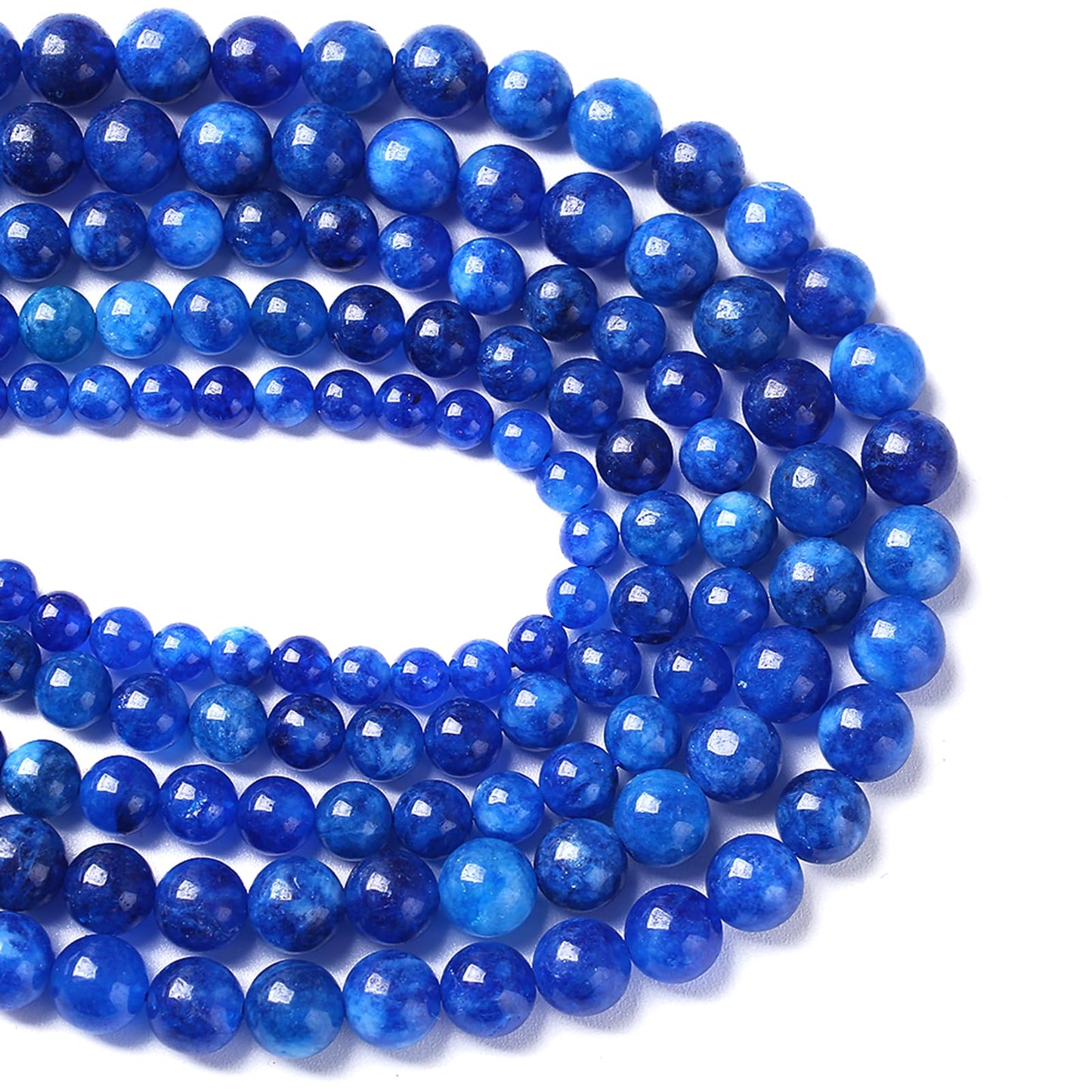 8mm 45pcs Kyanite Jade Stone Round Loose Beads for Jewelry Making DIY Bracelet Necklace