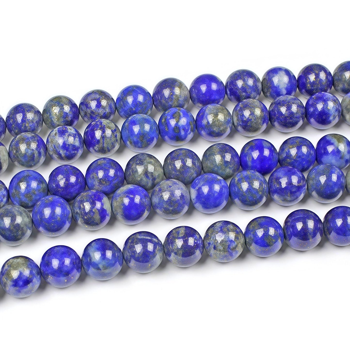 MJDCB Natural Lapis Lazuli Gemstone Loose Beads Round 6mm Energy Stone Healing Power for Jewelry Making