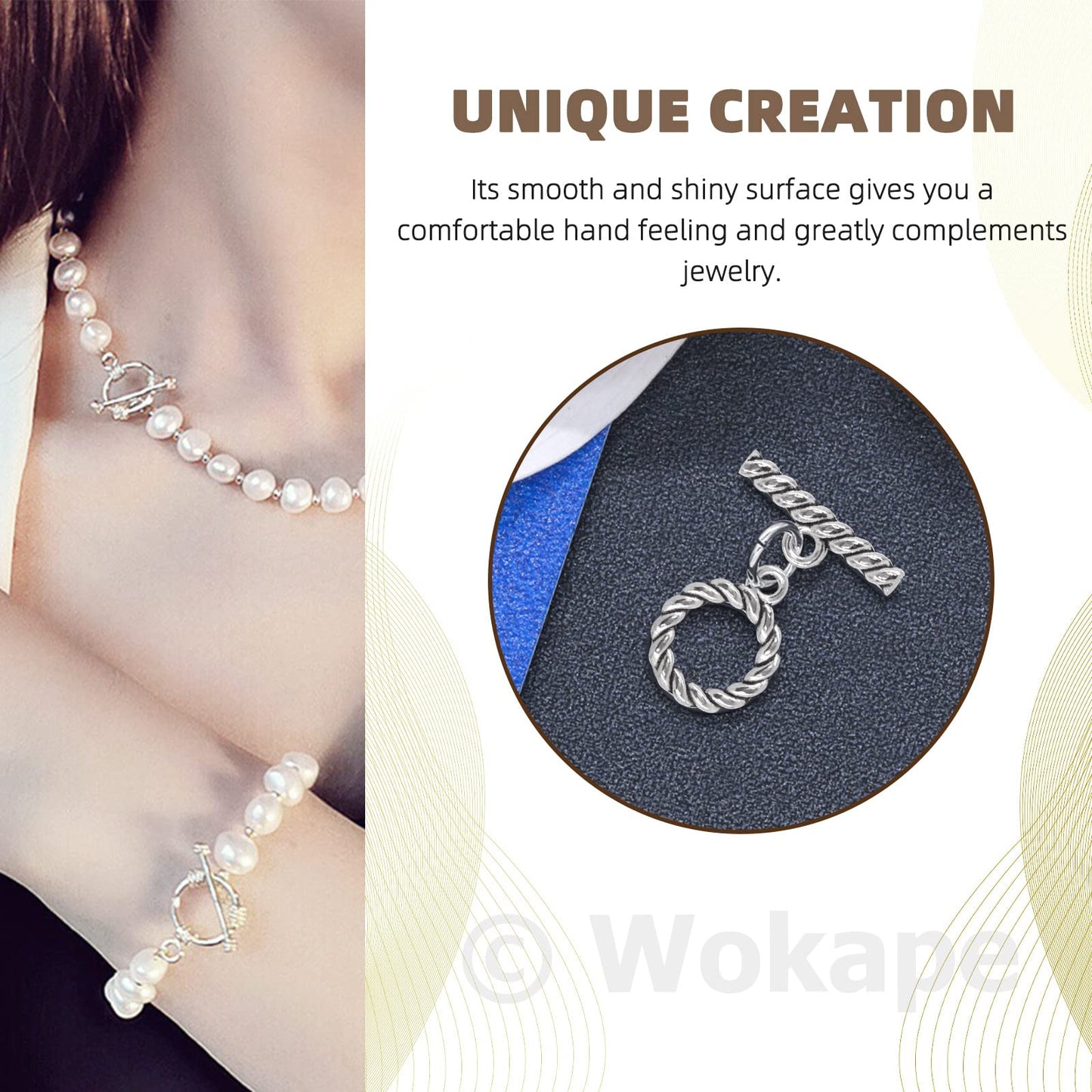 Wokape 260Pcs Tibetan Alloy Toggle Clasps with Open Jump Rings, 12 Styles T-bar Closure Clasp IQ Toggle Clasps Fastener Hook Toggle Connectors for Jewelry Making DIY Craft