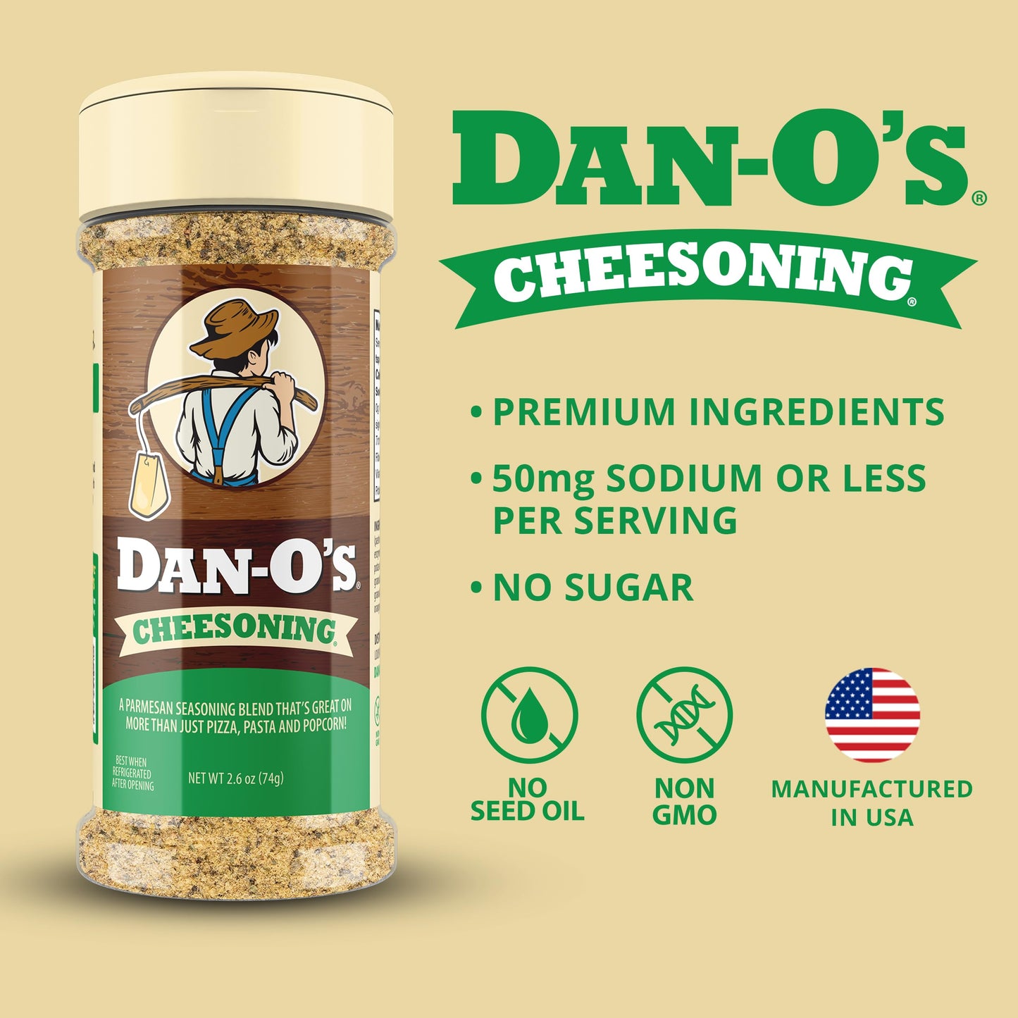 Dan-O’s Seasoning Variety Pack – 8 Bottle Set (Extra-Small Bottles) – Original, Spicy, Chipotle, Crunchy, Cheesoning, Preem-O, SEA-soning & Tac-O – All Purpose, Sugar Free, Zero Calorie Spice Set