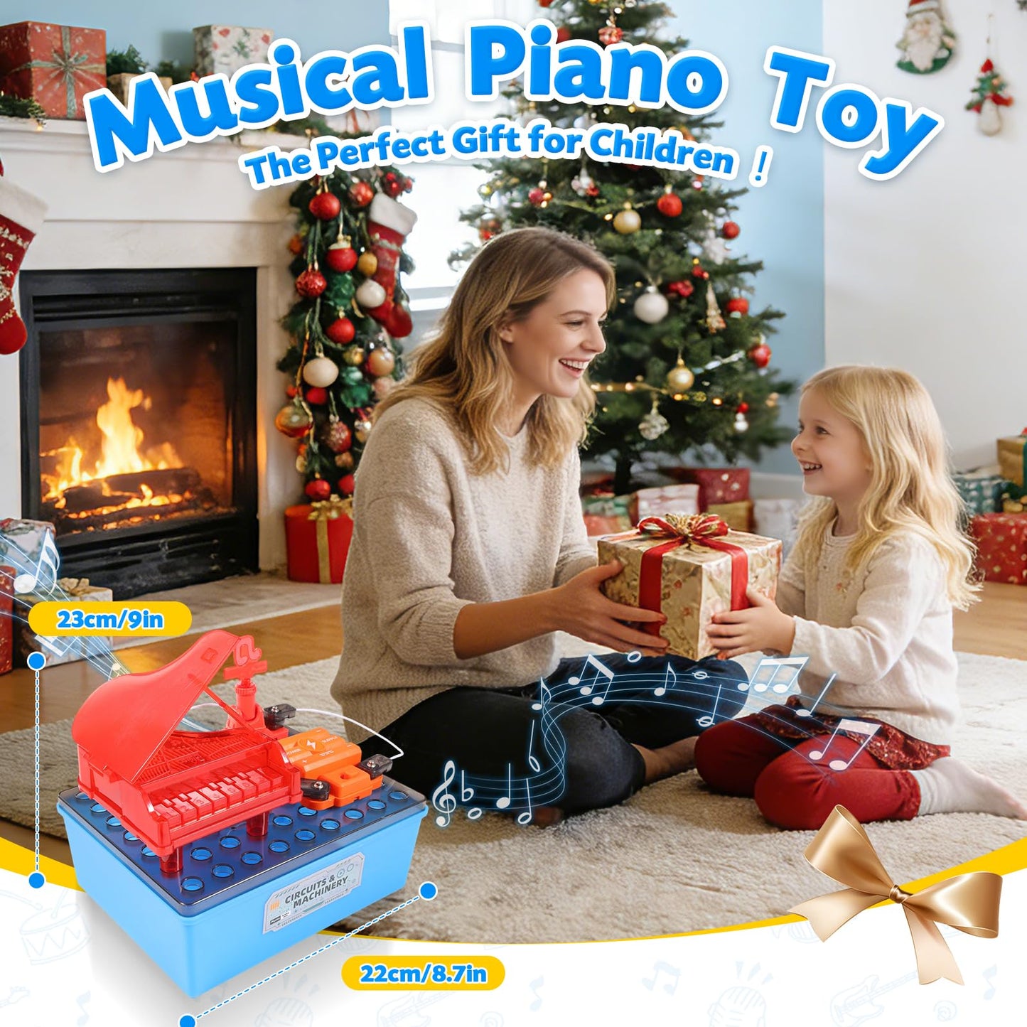 Science Kits for Kids, Children's STEM Educational Toy, DIY Circuit Connections, Playable Piano Enlightenment Toy, Educational Fun Toy Gift for Boys and Girls