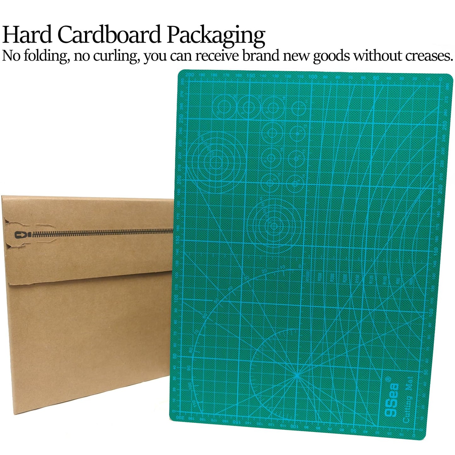 Self Healing Cutting Mat with Grid for Handmade Paper Cutting, Leather Crafts, Carving, Desktop Protectors 5-Ply Quilting Board A4-30x22x0.3cm(11.81x8.66x0.118in Green)