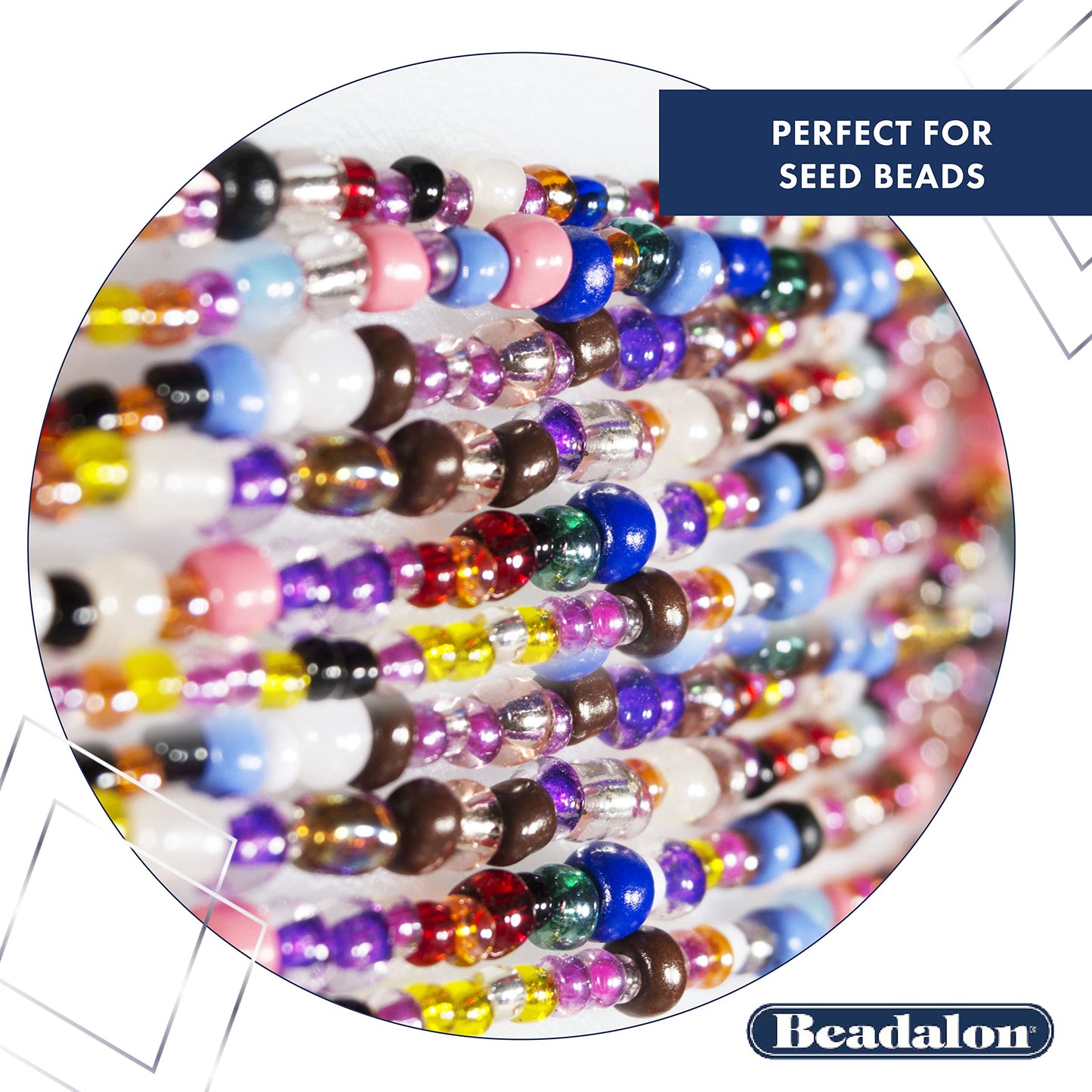 Beadalon Spin N Bead Spinner for Fast Stringing - Ideal for Beaders, Jewelry Makers & Designers - Wood Bowl with Big Eye Needle - Saves Time & Loads Seed Beads Efficiently