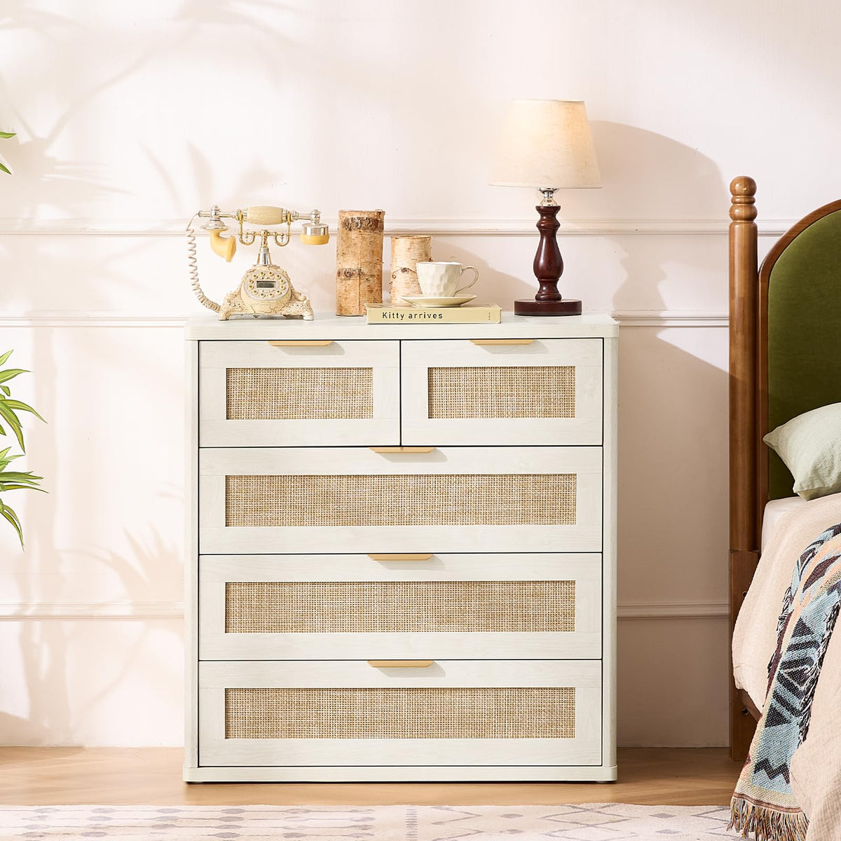 Rattan Dresser Set 2 for Bedroom