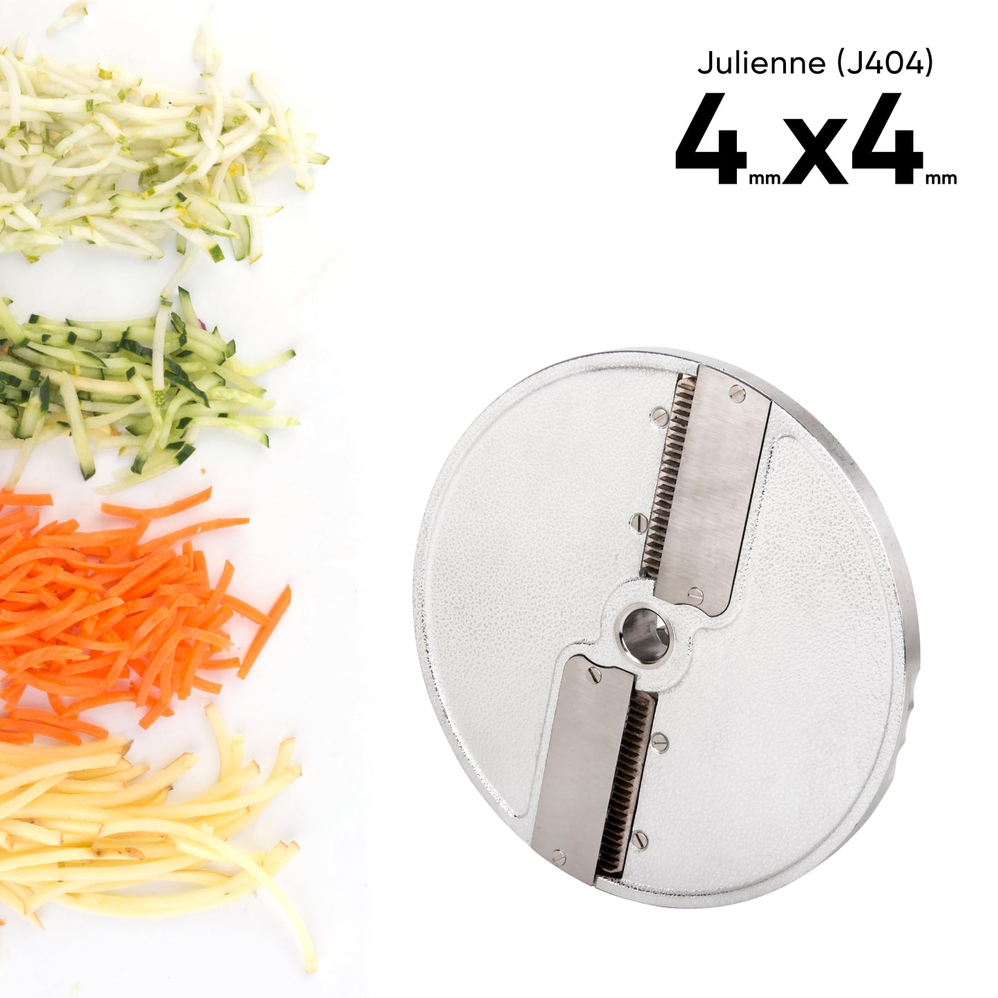 TK Universal Disc Replacement for Half and Round Hopper - Vegetable Chopper - Julienne 4x4mm.