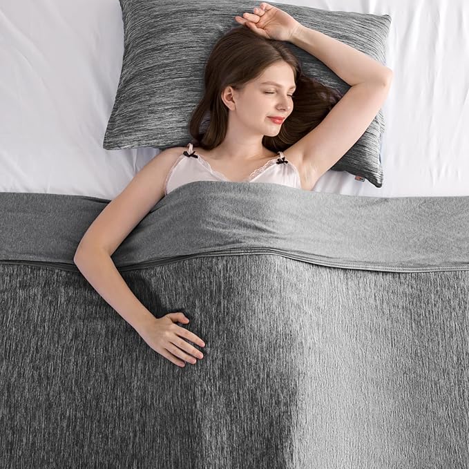 Elegear Revolutionary Cooling Blanket Twin, Absorbs Heat to Keep Body Cool for Night Sweats, Arc-Chill3.0 Cool Fiber Q-Max>0.5 for Hot Sleepers, Lightweight Summer Cold Blankets for Sleeping 59" x 79"