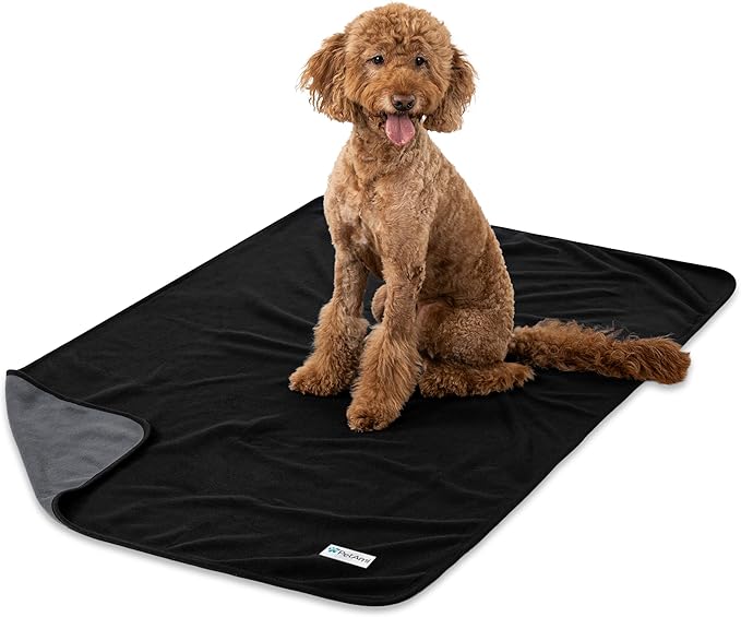 PetAmi Waterproof Dog Blanket, Leakproof Pee Proof Cat Blanket, 29x40 Gray
