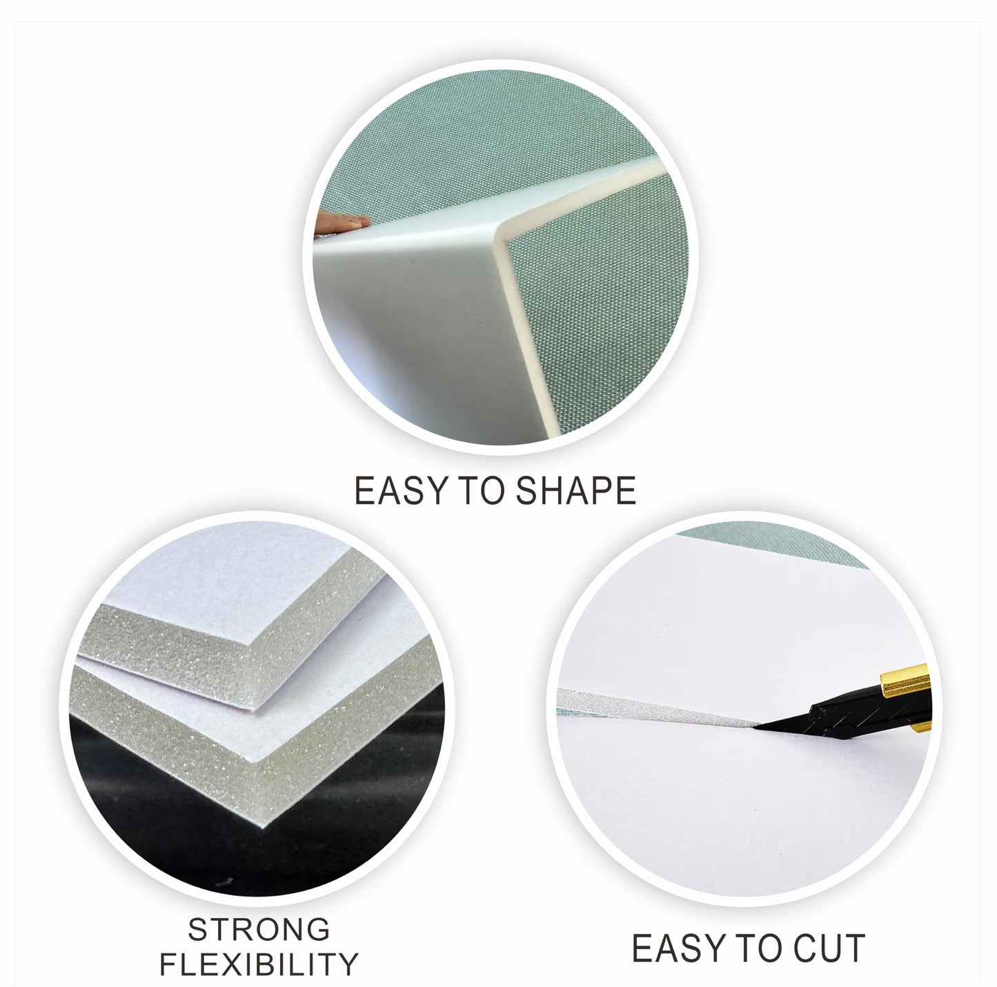 Foam Board 16 x 20 in, ZXUNLIEH 12 Pack White Poster Board, 3/16 in Thick Craft Foam Core Board, Puzzle Board, Double Sided, Foam Sheets for Picture, Project, Presentation, Artwork, Signage and Crafts