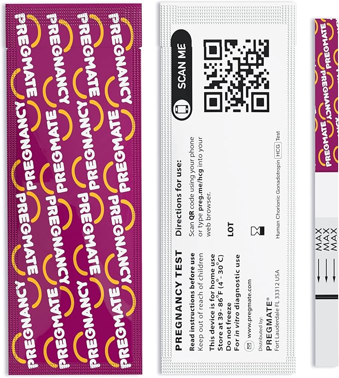 Pregmate 100 Pregnancy Test Strips (100 Count)