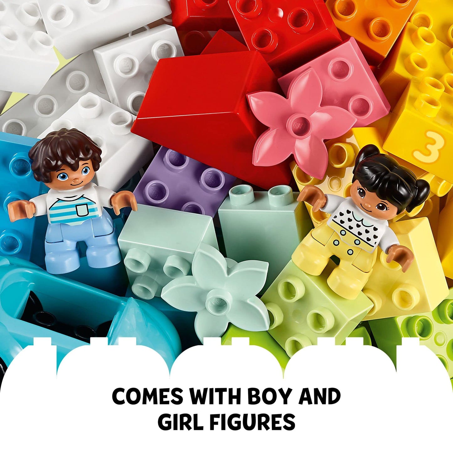 LEGO DUPLO Classic Brick Box Building Blocks - Learning & Educational Toys for Toddlers, Preschool, Ages 1.5+ Years - Develop Fine Motor Skills - Gift for Birthdays - 10913