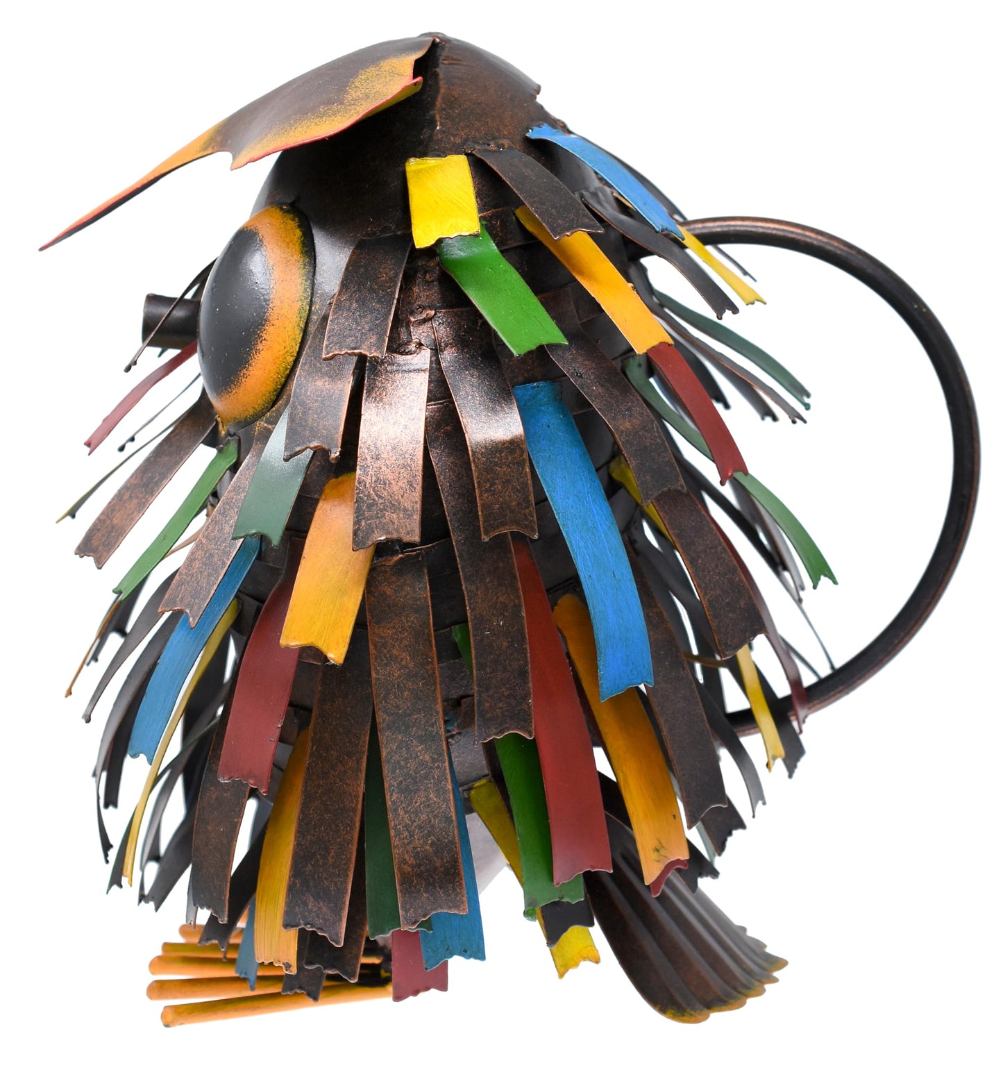 Gift Essentials GEBLUEG435 Spikey Owl Watering Can, Metal Owl Garden Decor