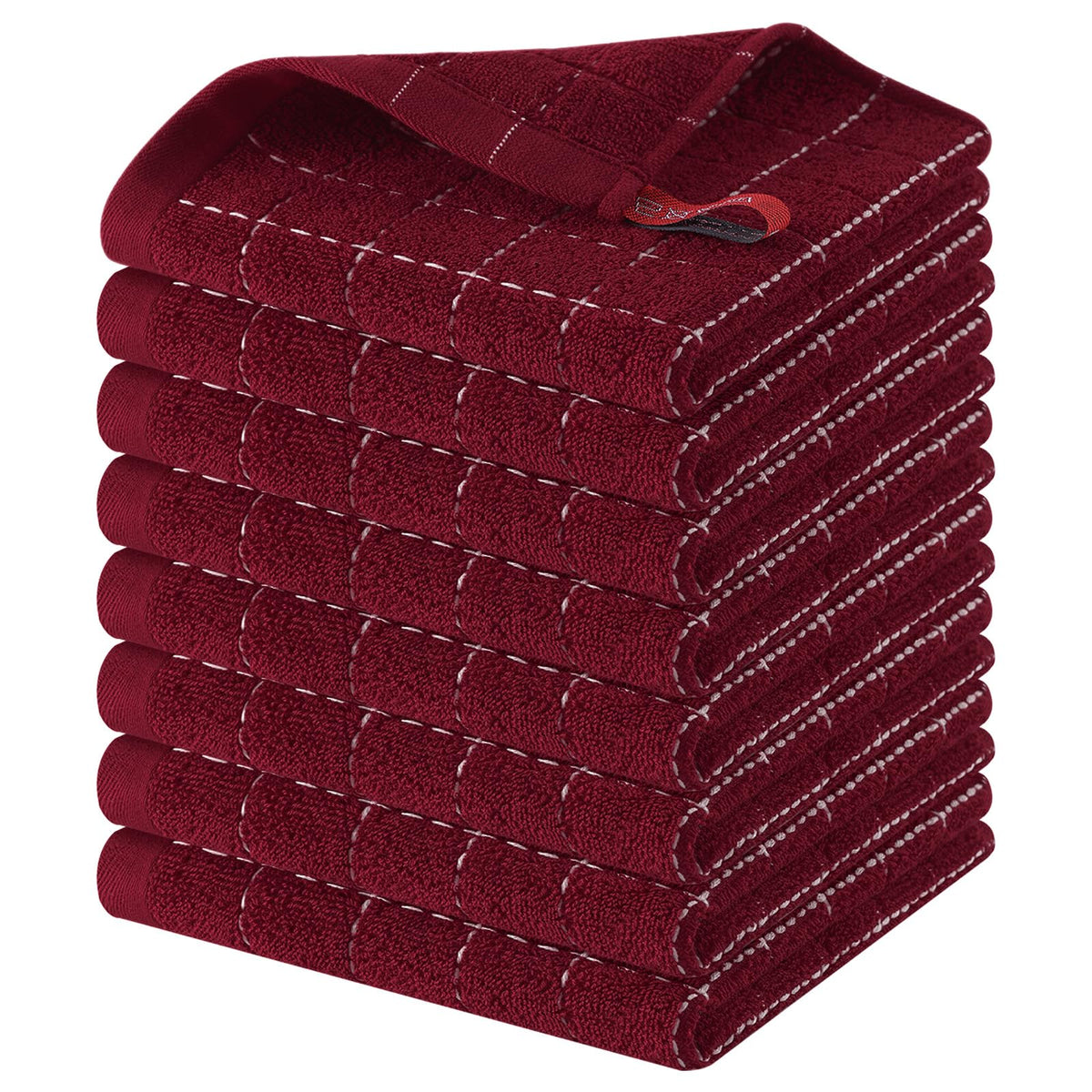 100% Cotton Terry Kitchen Dish Cloths (8 Count)