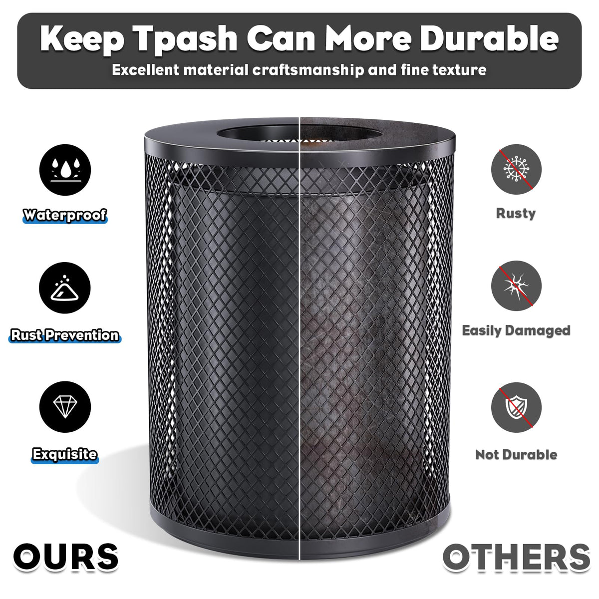 Outdoor Trash Can Commercial