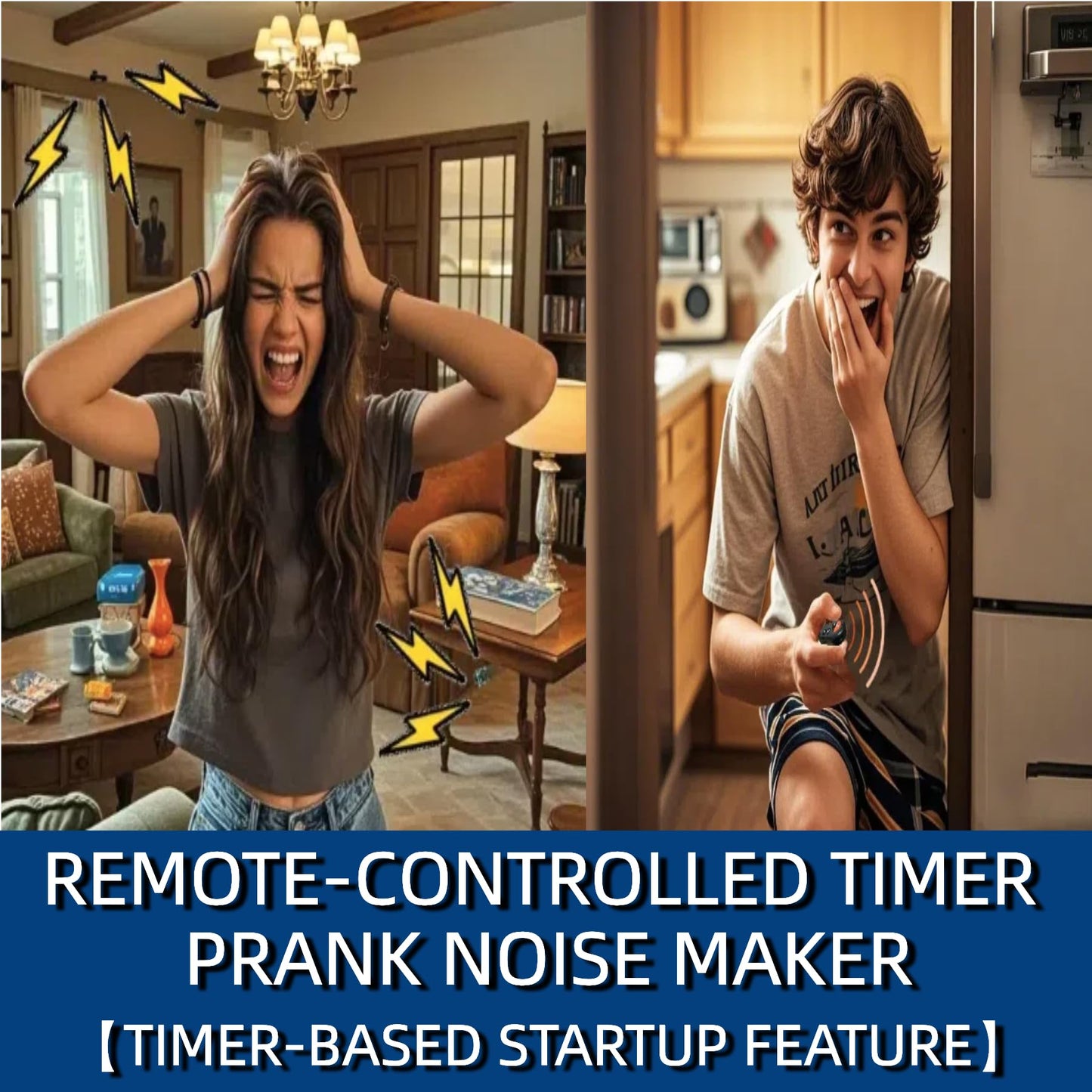 Cricket Noise Maker Prank with Remote Control, Hidden Sound Prank Device for Adults, Prank Kit, Gag Gift for Office, Home, Car and Parties, Annoying Pranks, Funny Noise Maker