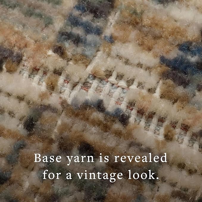 Loloi Amber Lewis Molly Collection MOL-02 Denim/Gold 2'-3" x 3'-10" Low Pile Accent Rug