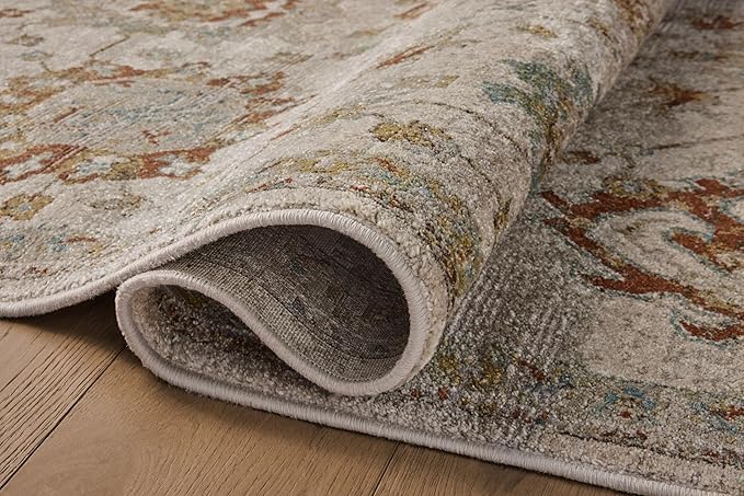 Loloi Magnolia Home by Joanna Gaines Mona Collection MOA-02 Oatmeal/Multi 7'-6" x 10' Area Rug