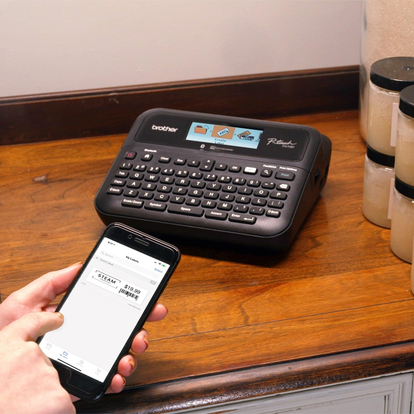 Brother® P-touch PT-D610BT Business Professional Connected Label Maker With Bluetooth®