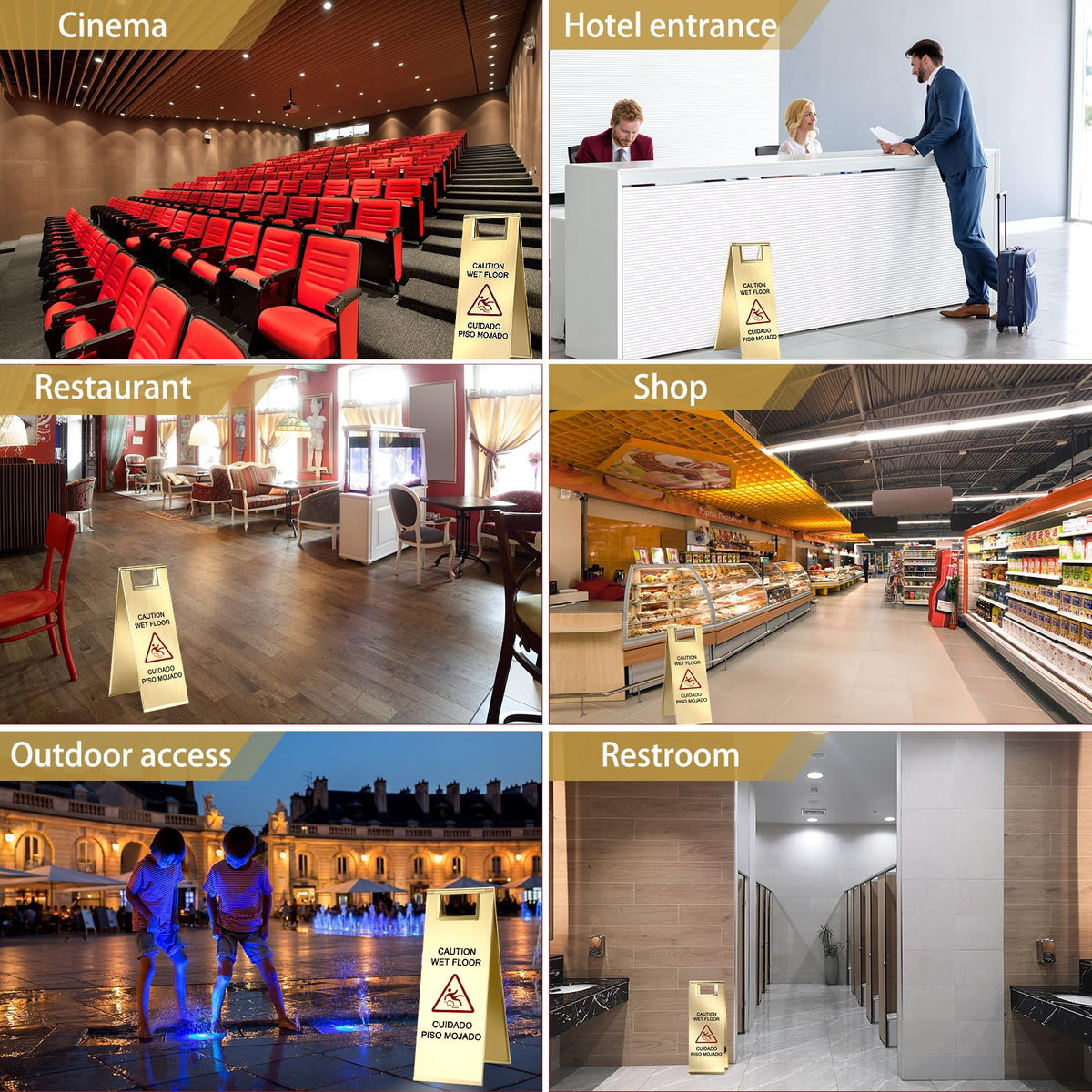 1 Pcs Wet Floor Signs