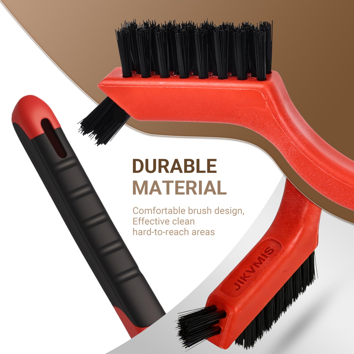 6 Pieces Nylon Brushes Set, Brushes for Cleaning Welding Slag and Rust,Scratch Brush with Mini Head & Hanging Hole for Everyday Cleaning (6, Nylon)