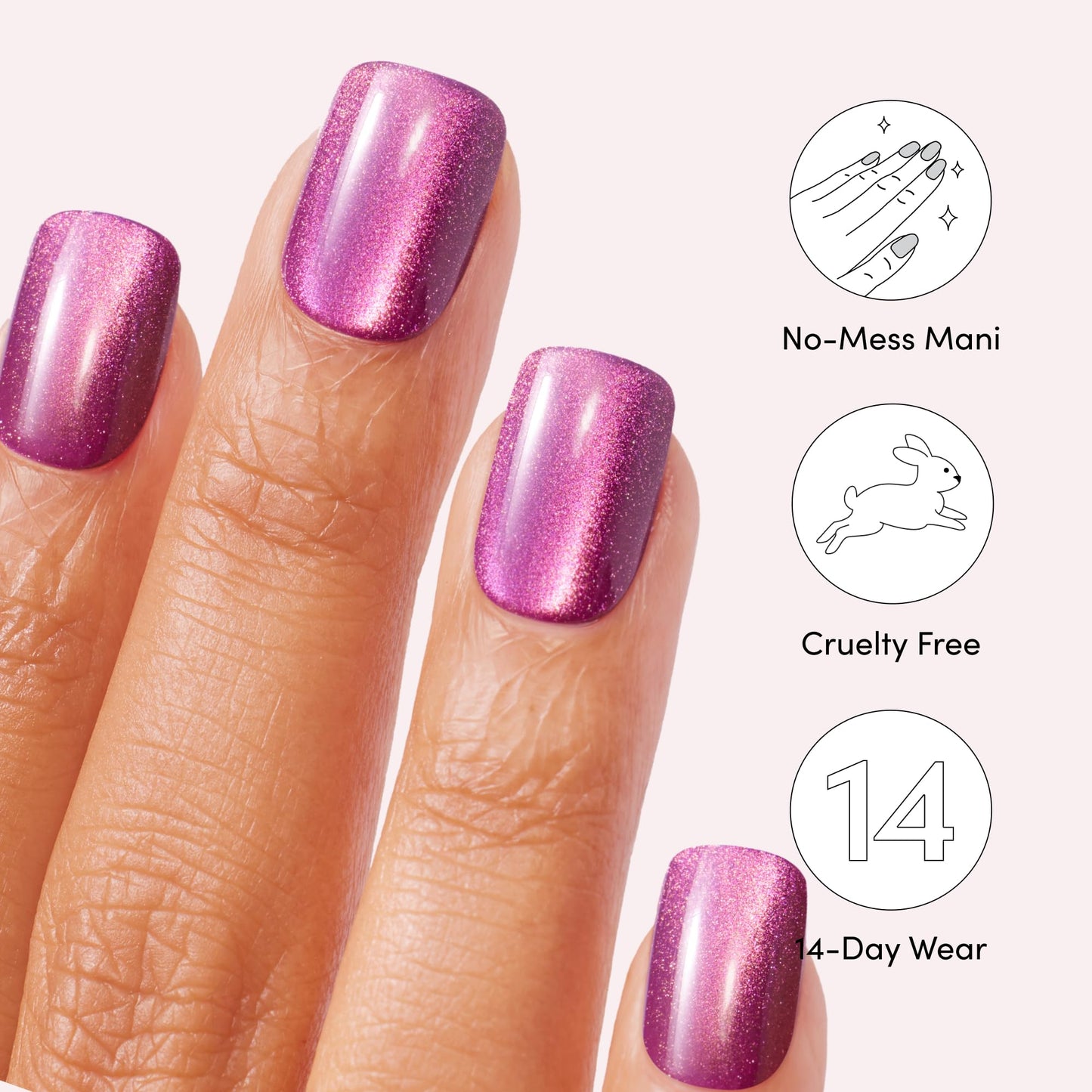 Dashing Diva Magic Press Premium Nail Bundle - Icons Collection - Square Shape Press On Nails - Ruby Slippers & Earth to Diva - Long Lasting Gel - Lasts Up to 7 Days - 2 Sets