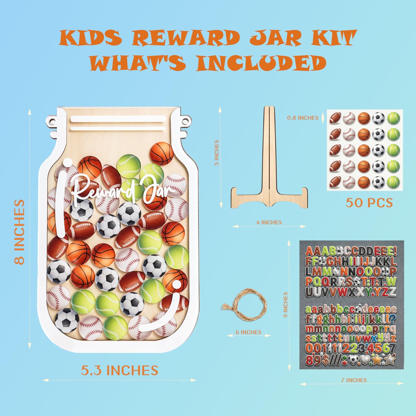 Mayvoro Reward Jar & Behavior Chart – Potty Training & Chore Chart for Children – 80 Stickers – Classroom & Home Behavior Tracker for Good Habits, Homework