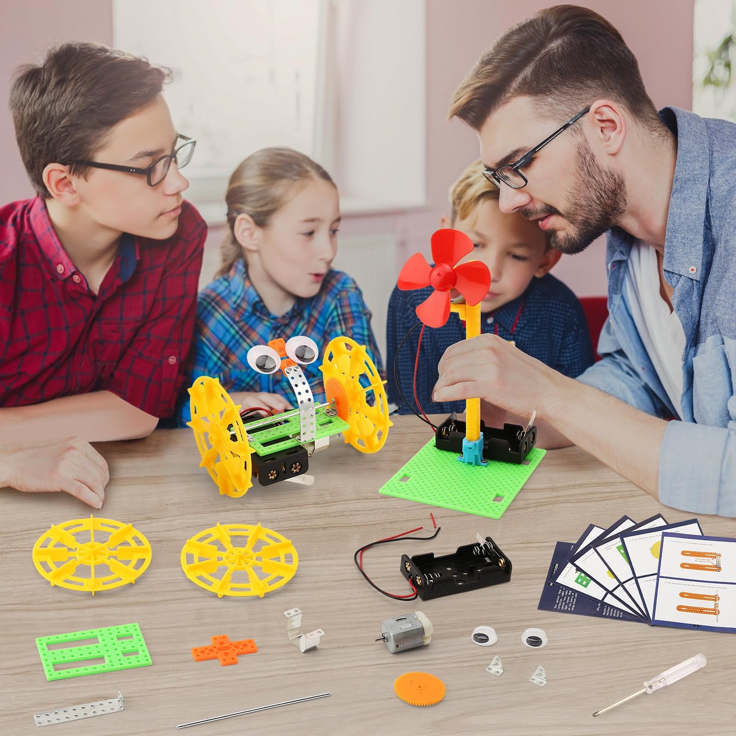 STEM Robotics Kits for Kids Science Kits Ages 8-10 8-12, Build A Engineering Robot Building Toys Science Experiments Projects, STEM Toys Activities for Boys Girls Age 8-12