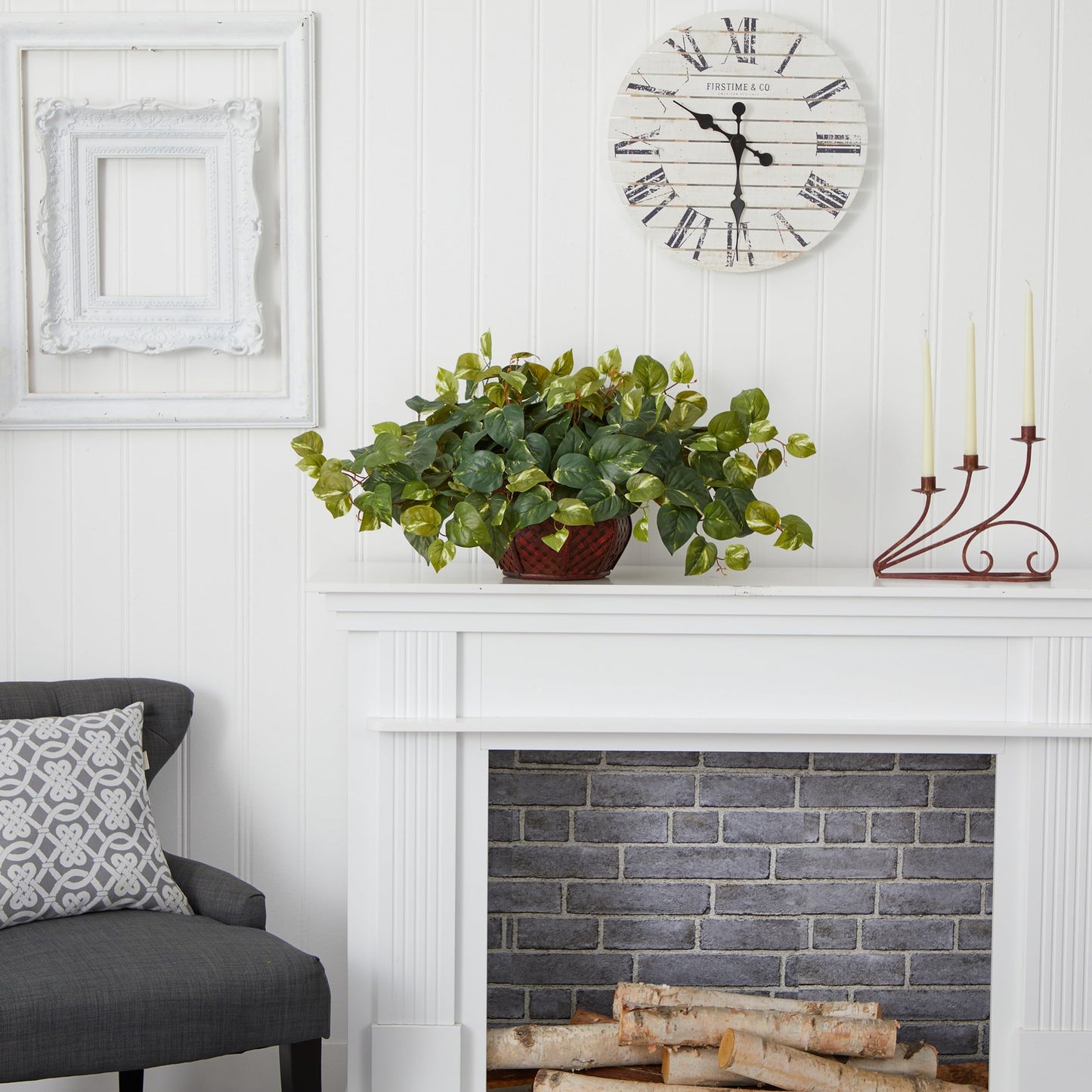 Nearly Natural Pothos with Decorative Vase Artificial Plant