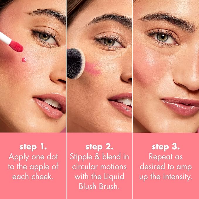 e.l.f. Camo Liquid Blush, Long-lasting Liquid Blush For High-pigment Color, Creates A Soft, Dewy Finish, Vegan & Cruelty-free, Comin' In Hot Pink