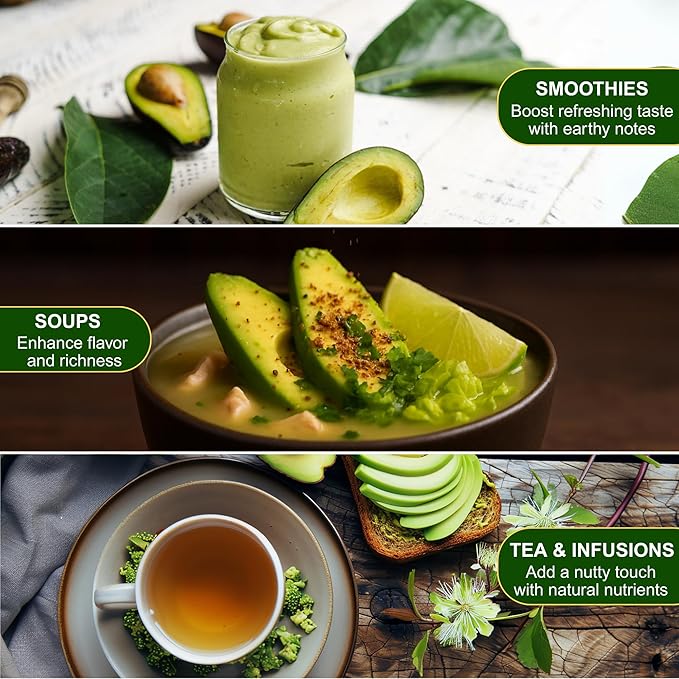 BOTAMONY Organic Avocado Seed Powder 7 oz, Pure Dehydrated Avocado Seeds, Caffeine-Free Superfood for Smoothies, Teas, Cooking & Baking, Non-GMO, Vegan, No Additives