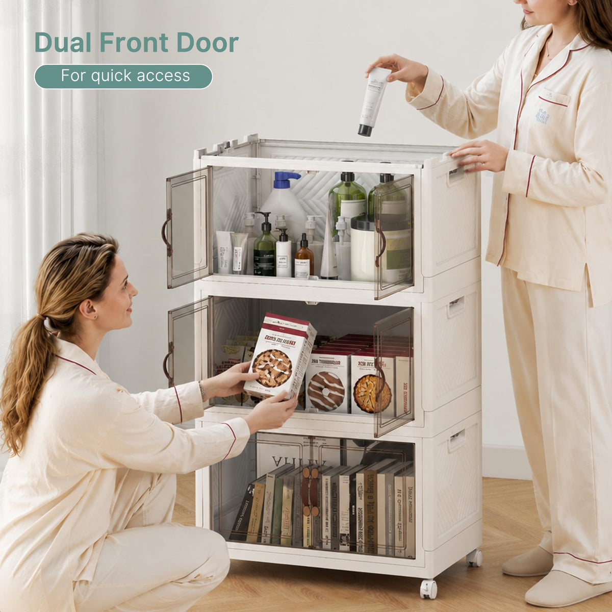 192QT Lockable Plastic Storage Bins (4 Count)