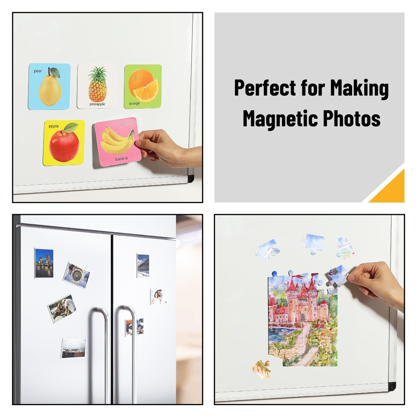 Mr. Pen- Adhesive Magnetic Sheets, 8" x 10", 30 Pack, Cuttable Magnets Flexible Magnet Sheets with Adhesive for Crafts Photos, Classroom Decorations, Easy Peel and Stickers for Planning