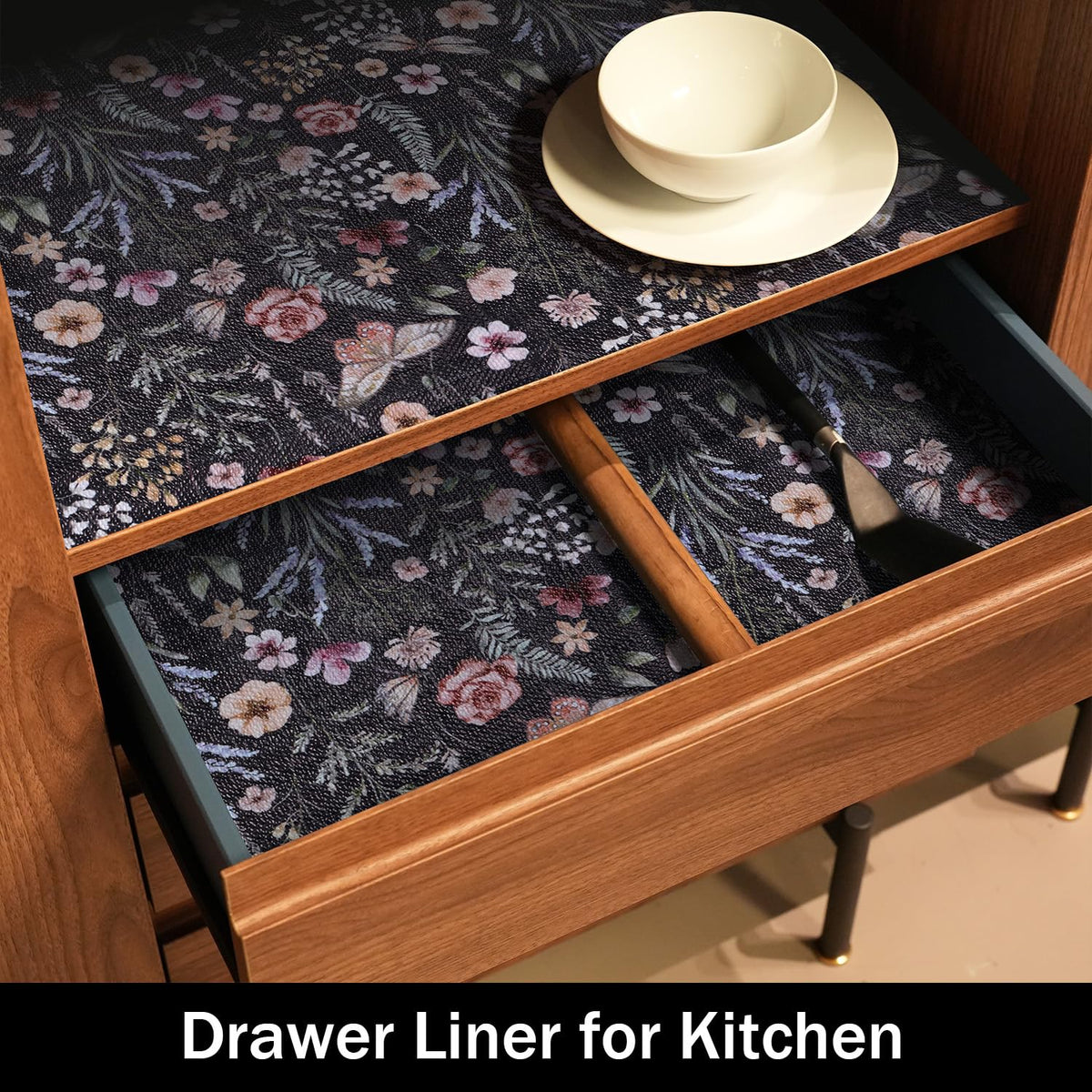 24IN x 10FT Butterfly Shelf and Drawer Liner for Kitchen Cabinets