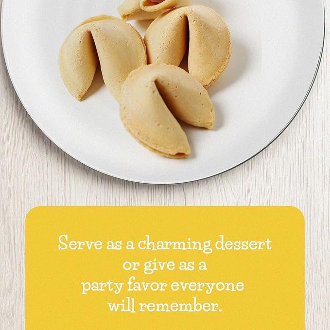 Fortune Cookies | Individually Wrapped Fortune Cookies for Christmas, Parties, Weddings, Events, and Celebrations with Fun Fortunes (150 Pack)