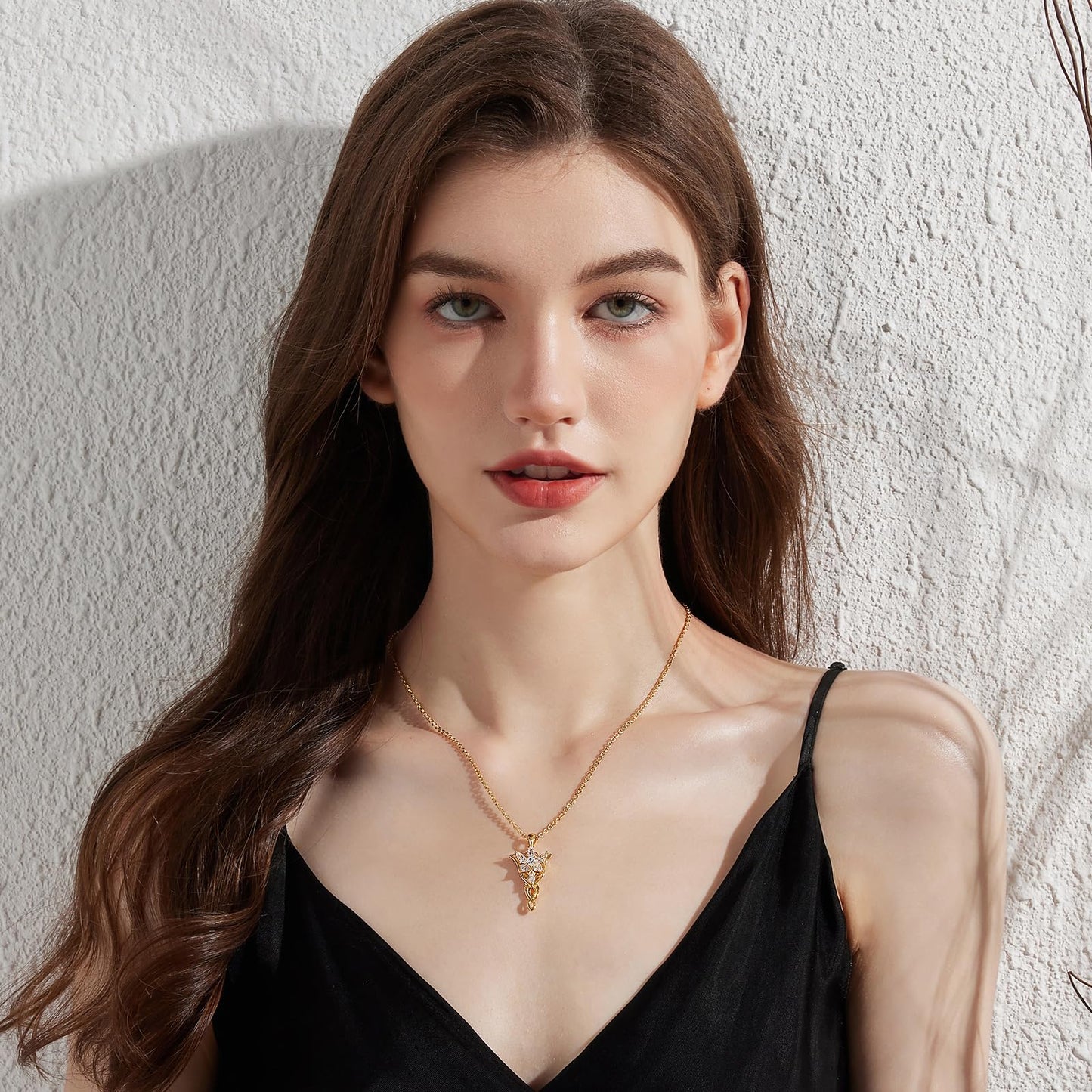 jiamiaoi Arwen Evenstar Pendant Necklace - Lord of the Rings Pendant Necklace