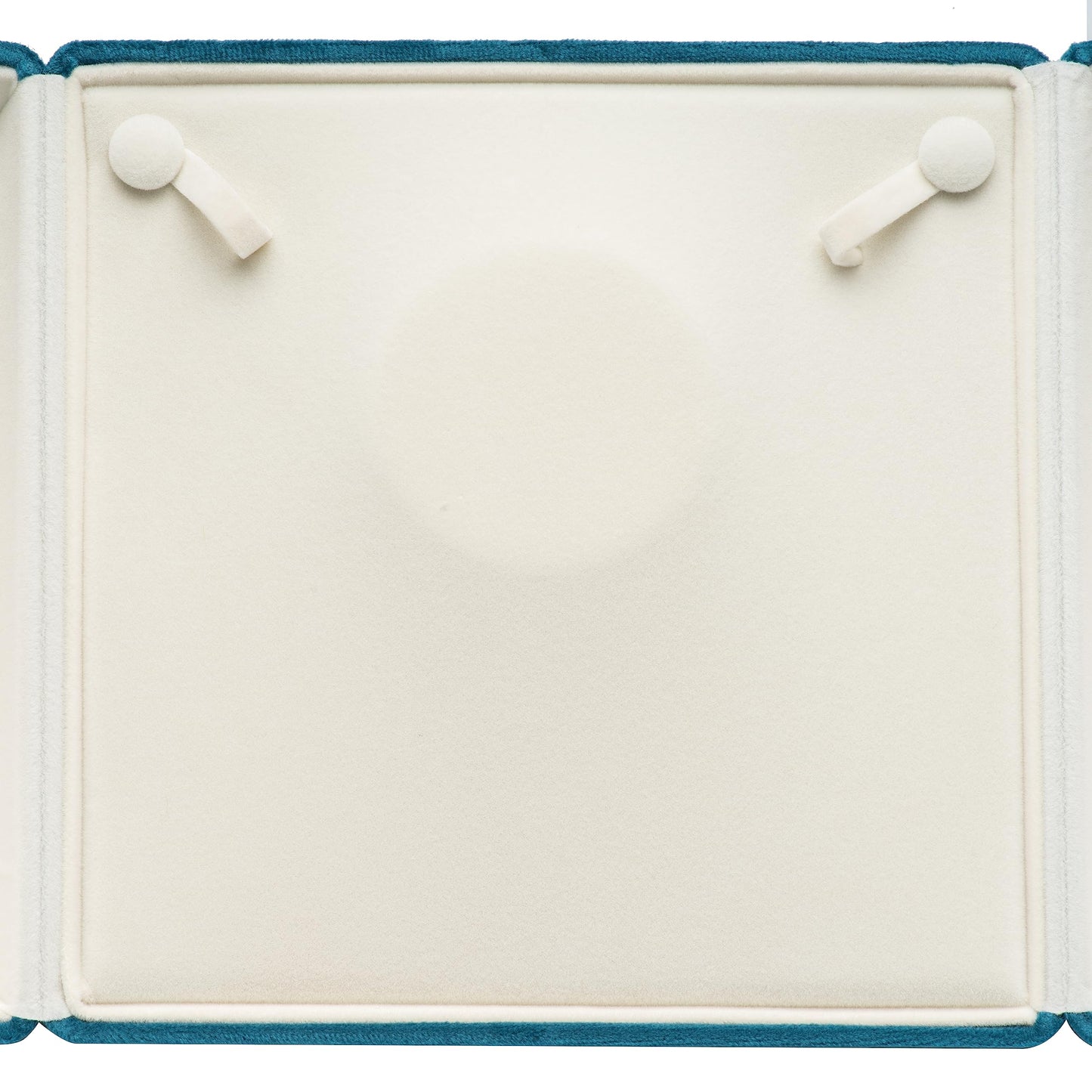 COWFEX Velvet Big Chunky Pearl Necklace Gift Box Showcase Jewelry Storage Case (Blue)
