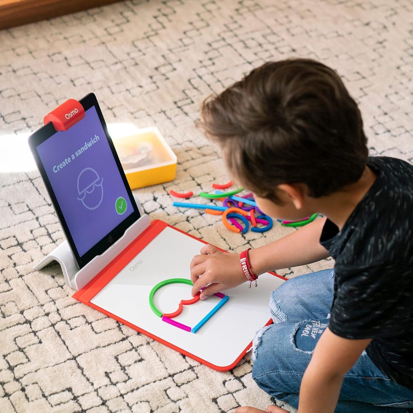 Little Genius Starter Kit for Fire Tablet + Early Math Adventure - 6 Educational Games-Counting, Shapes & Phonics-STEM Gifts-Ages 3-5 (Tablet Base Included)