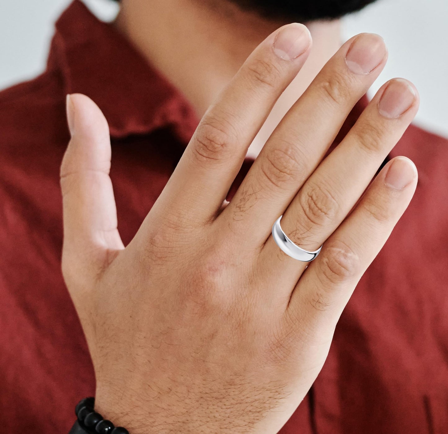 Savlano 925 Sterling Silver 5MM Half - Round Wedding Band Ring for Women and Men Comes in 5-14 Sizes with Gift Box - Made in Italy